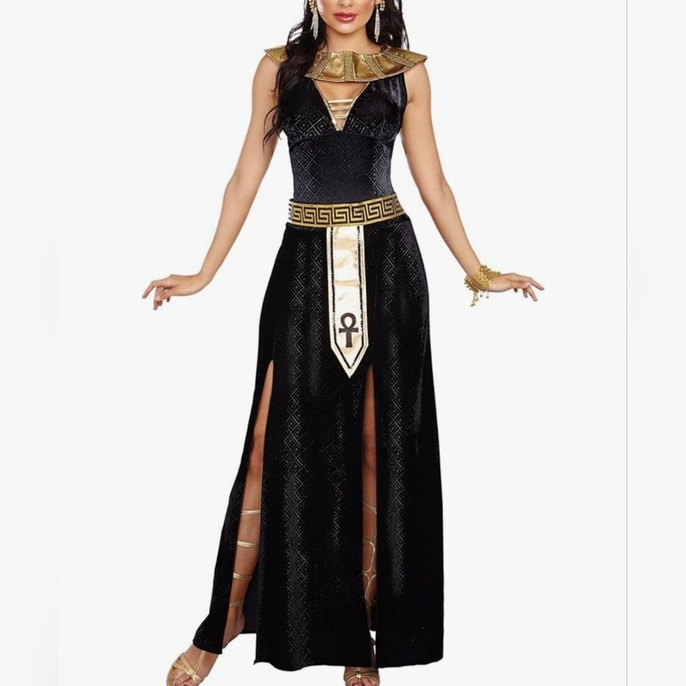 Dreamgirl Black and Gold Cleopatra Costume